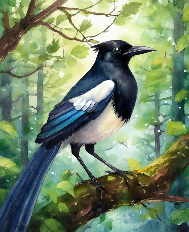 Majestic Australian Magpie - Made to Order Paint by Numbers