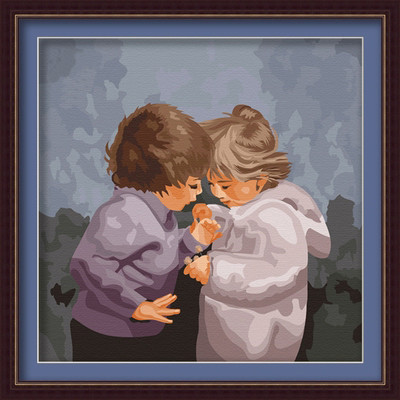 Painting by Numbers kit 60x60cm - The Wonderful of Sharing