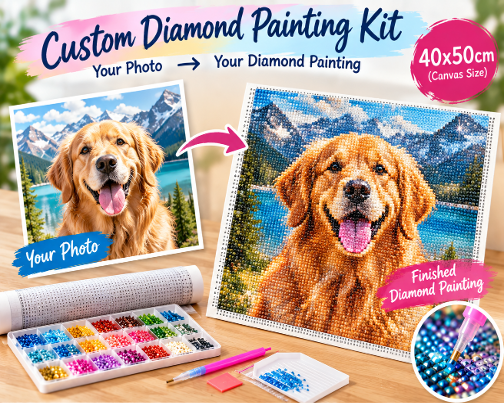 custom diamond painting kit - no frame