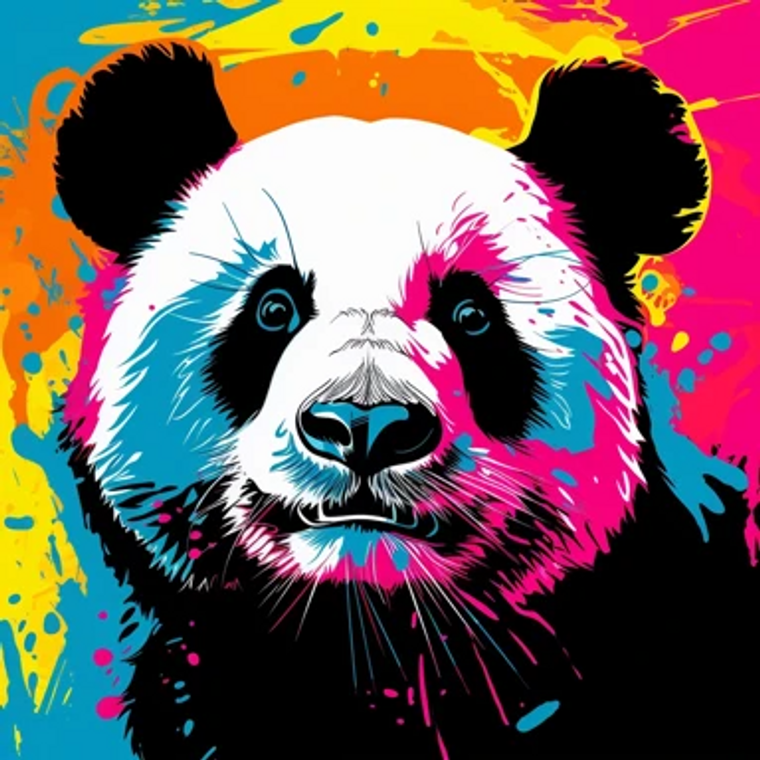 pop art panda