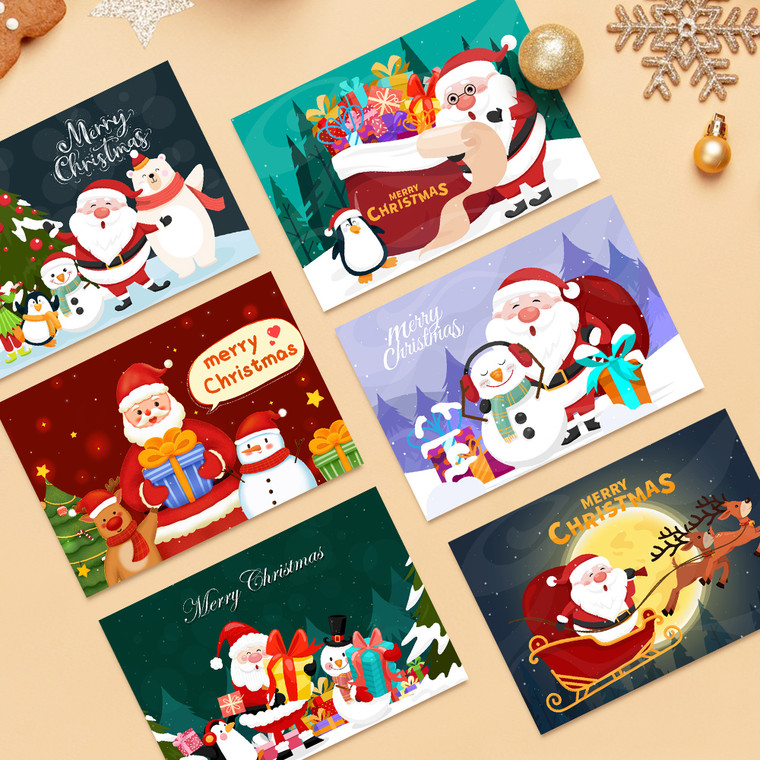 Paint by numbers - Christmas Greeting Card Collection 1