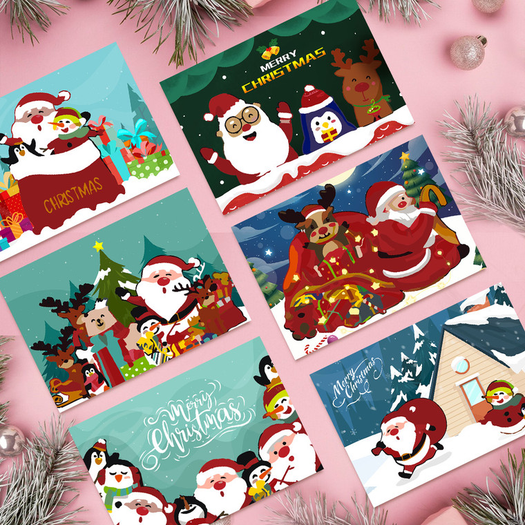 Paint by numbers - Christmas Greeting Card Collection 4