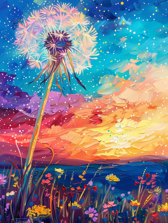 Dandelion and Sky