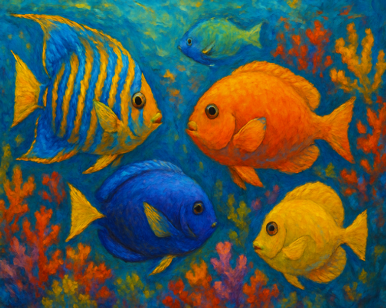 Colourful Coral Family