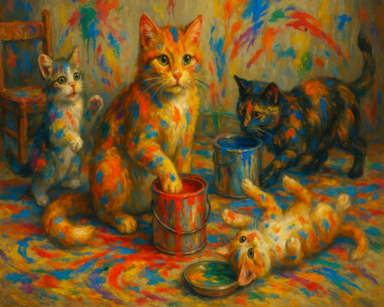 Feline Masterpiece