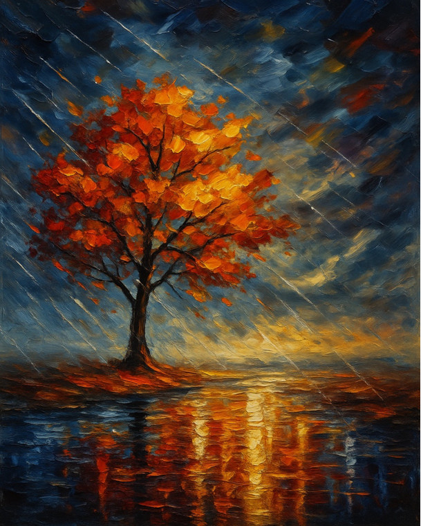 Lone Tree in a Storm