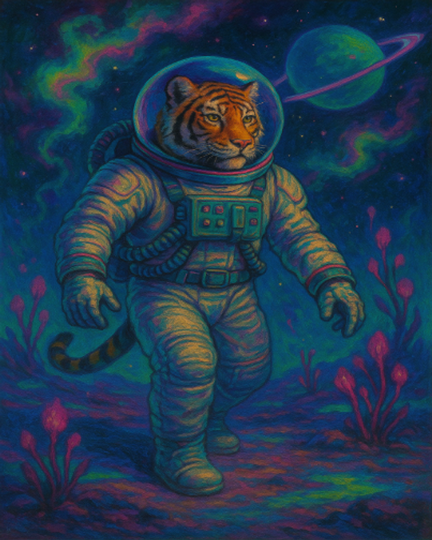 Tiger Astronaut Explorer