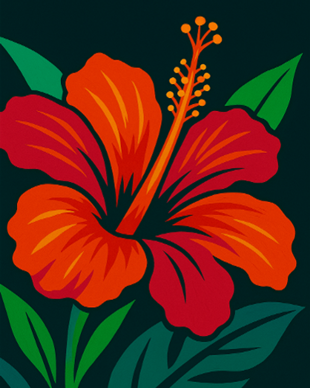 Tropical Bloom Close-Up