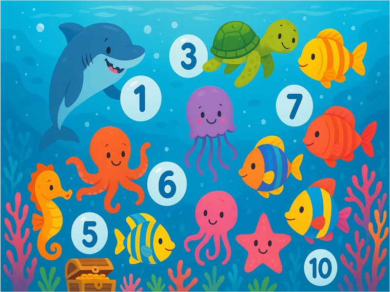 Underwater Numbers Adventure