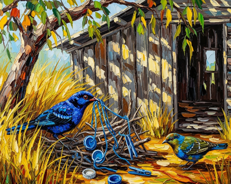 Bowerbirds Courtship in the Bush Bowerbirds Courtship in the Bush