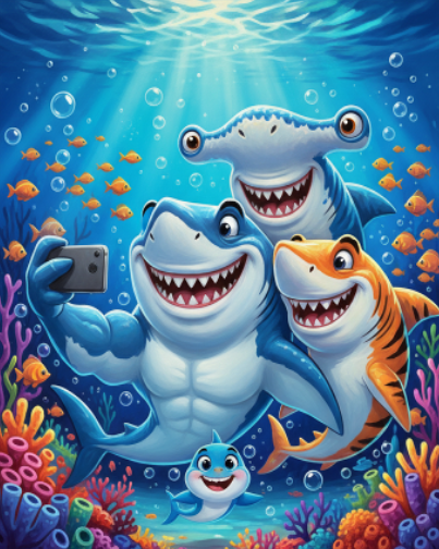 Shark Smile Selfie