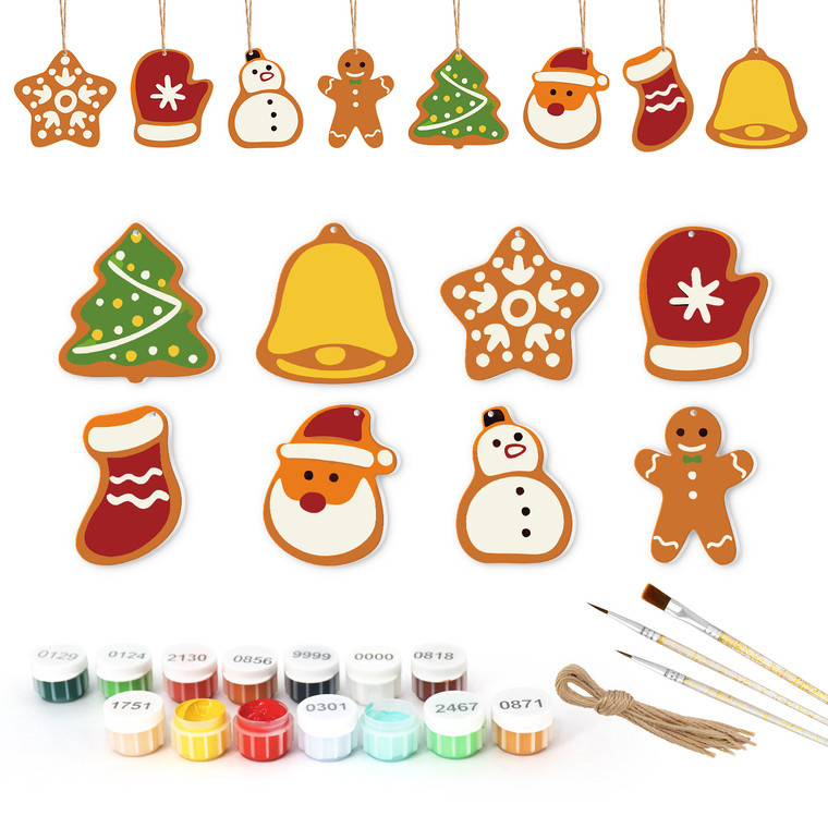 Paint by Numbers Christmas Ornaments - Collection 7