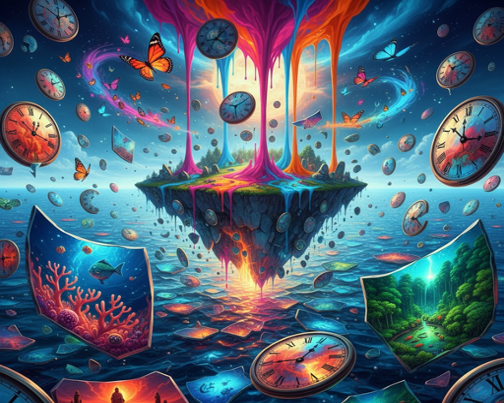 Shattered Time Pieces Inspired by Dali