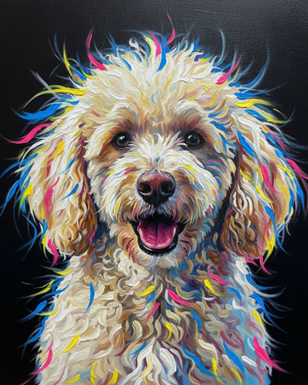 Poodle Electric Hair Day