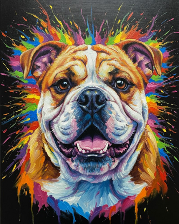 Bulldog Rainbow Wave