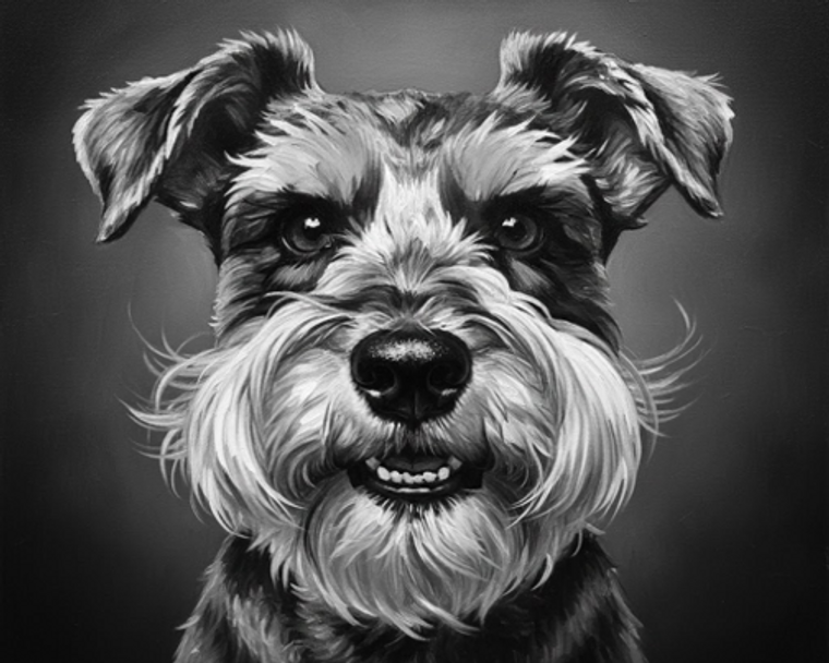 Silly Schnauzer Beard Puff