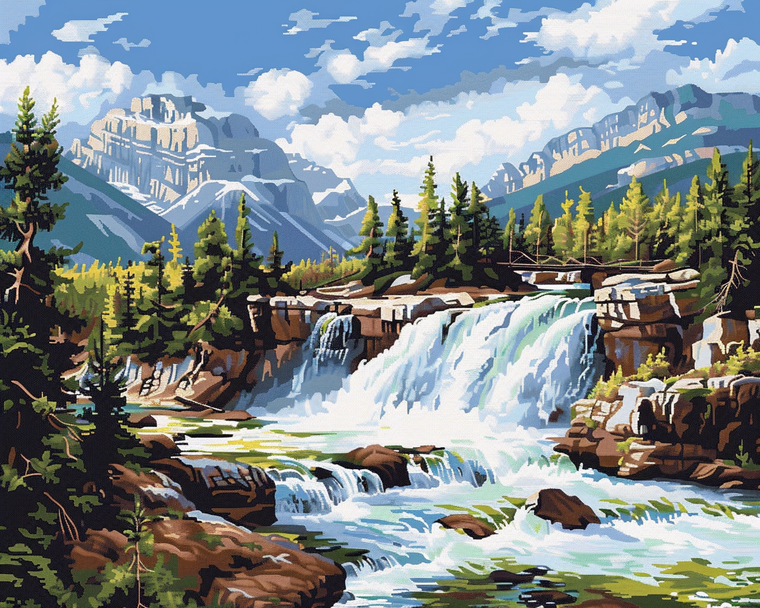 Nature and Waterfall