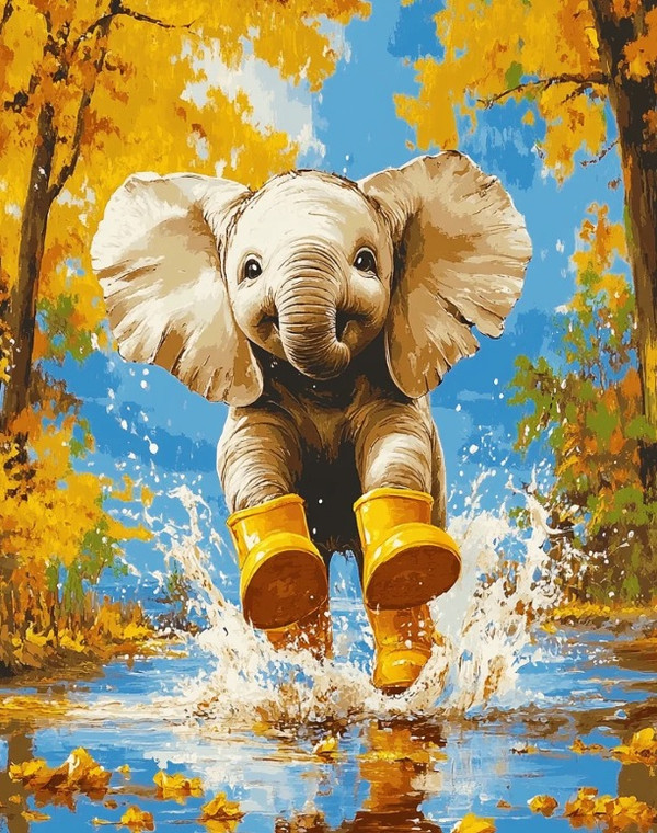 Elephant Wearing Boots