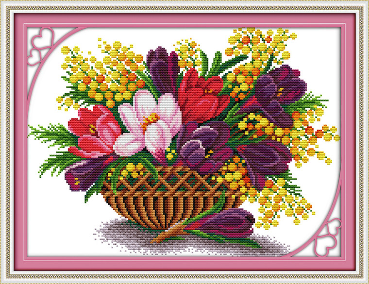 Cross Stitch Kits - Magnolia Flower