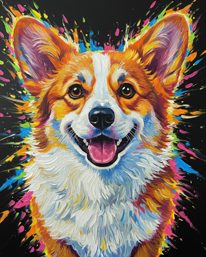 Corgi Colour Burst