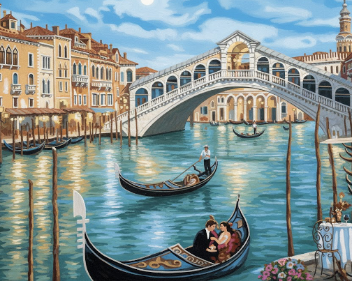 Romantic Day at the Venice River