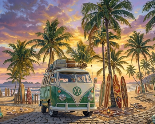 Wagon at the Coconut Beach