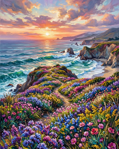 Sunset Symphony on the Cliff