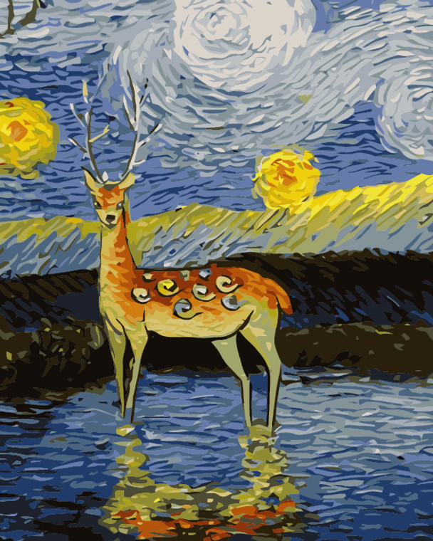 Starry Night Deer