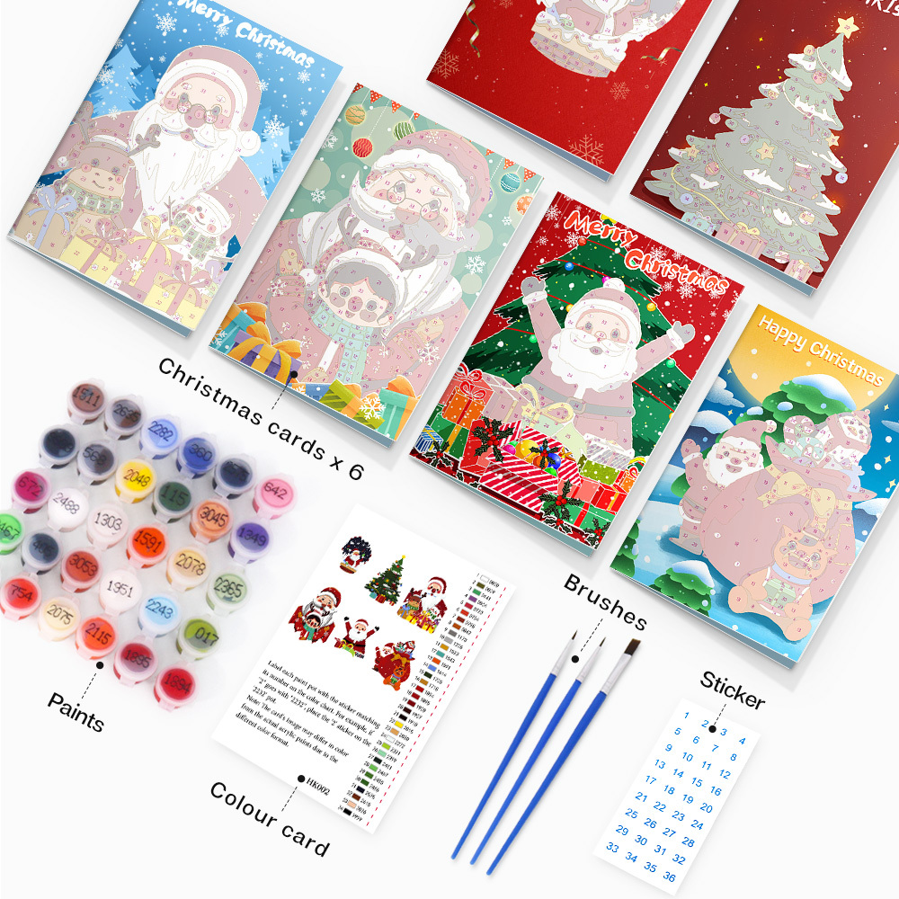 Paint by Numbers - Christmas Greeting Card