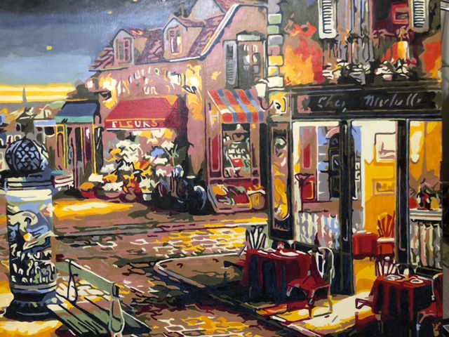 Paint by Numbers - Cafe in Italy by Chris Roney