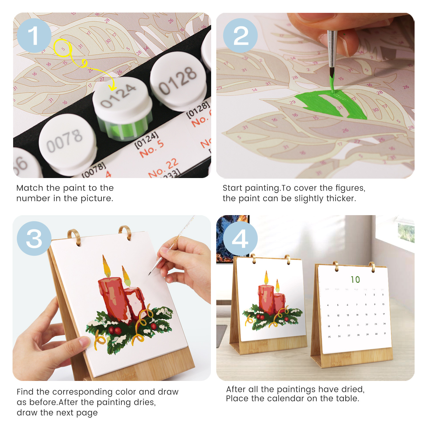 Paint by Numbers - Calendar 2026 Christmas Collection 2