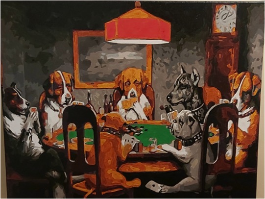 Paint by Numbers - Cassius C Dogs Playing Poker by Joan M