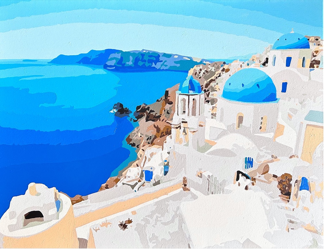 Paint by Numbers - Santorini by Kylie Lee