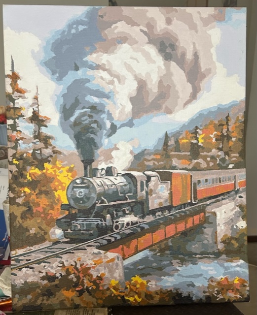 Paint by Numbers - Steam Train by Bob McPhan