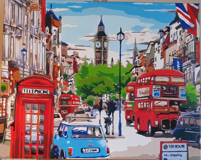 Paint by Numbers - Vibrant London by Carolyn Hinds