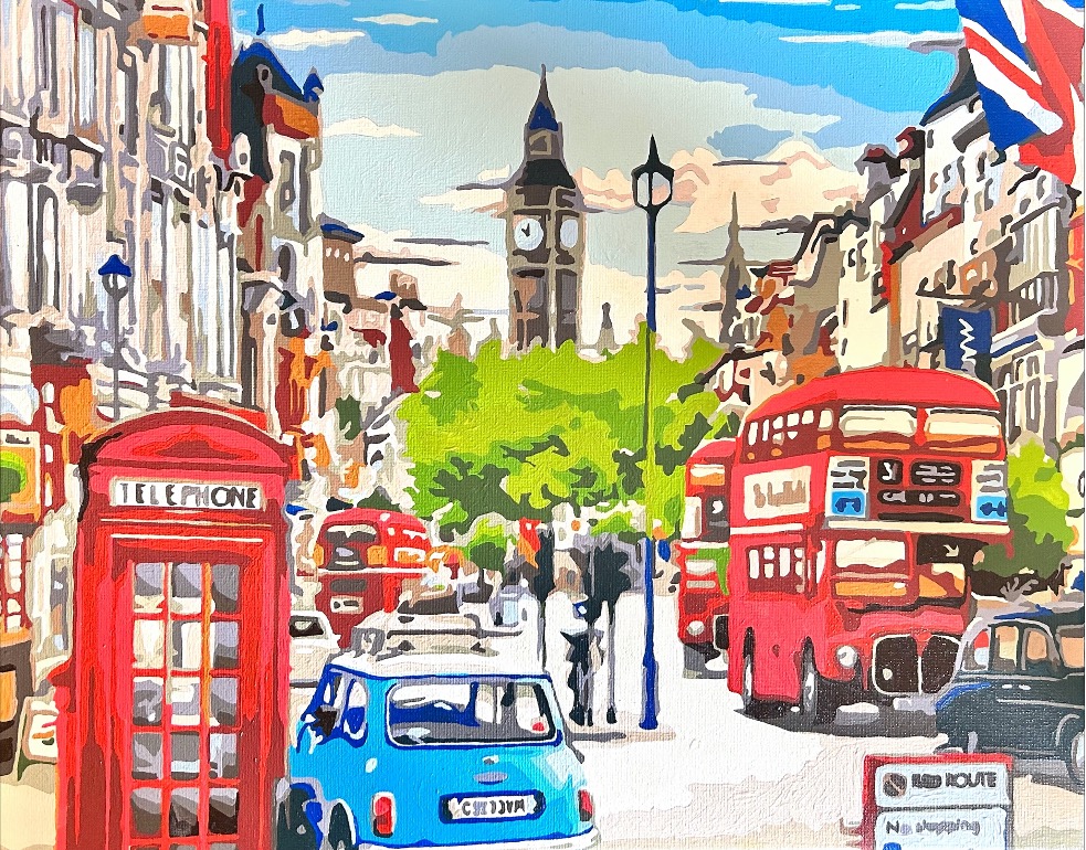 Paint by Numbers - Vibrant London by Kylie Lee