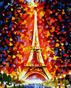 Dog In Paris Paint By Number Puppy Kit For Adults Animals Diy Painting - Foto 5