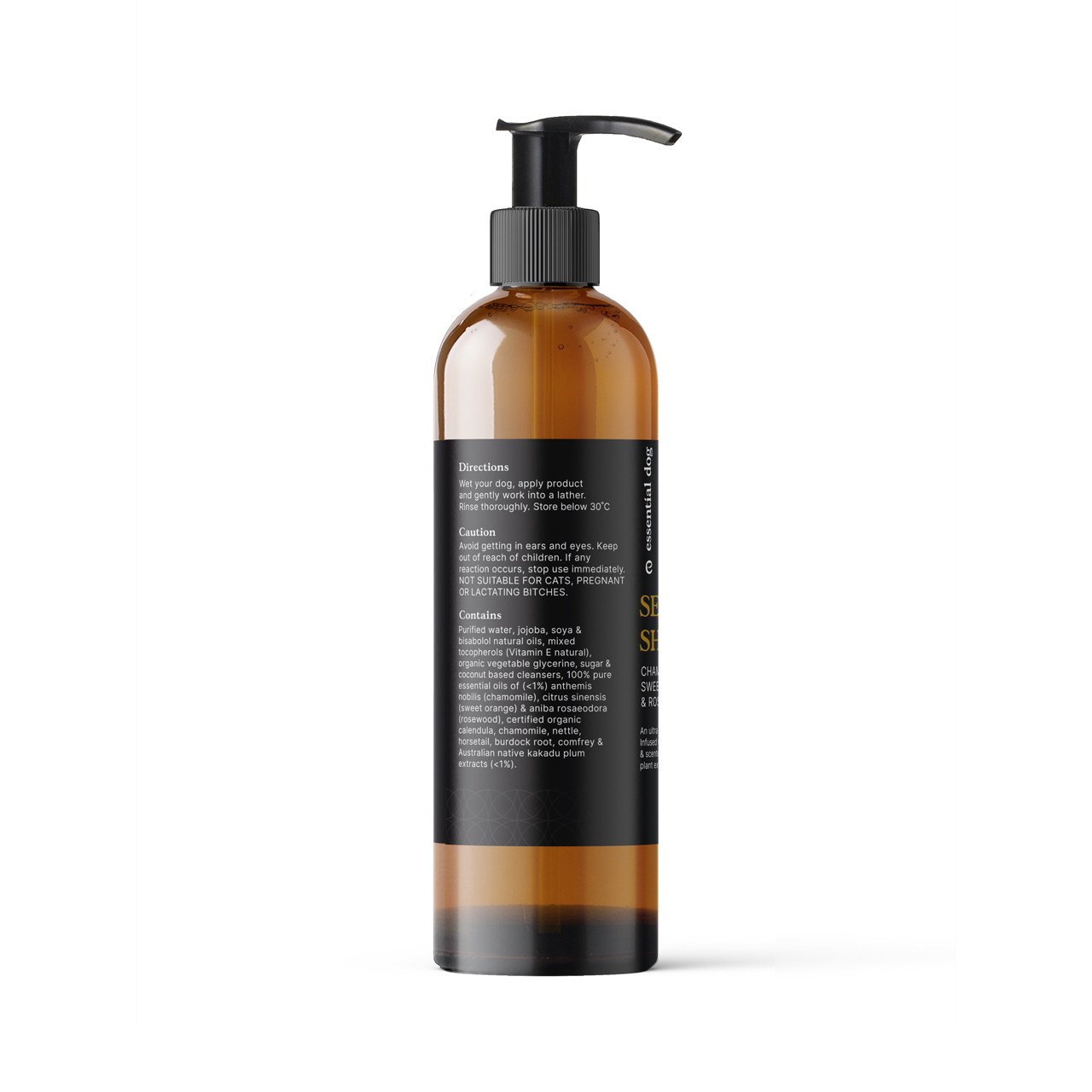 Sensitive Dog Shampoo: Chamomile, Sweet Orange Rosewood