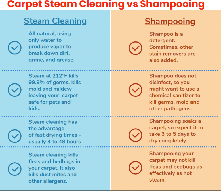 Carpet extractors vs. vapor steam cleaners