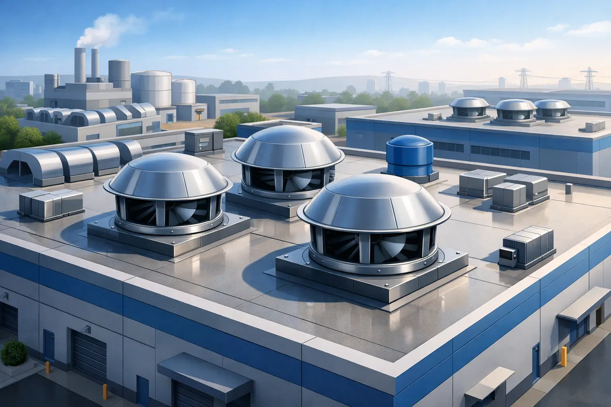 Aerovent Exhaust Fans for Industrial Buildings