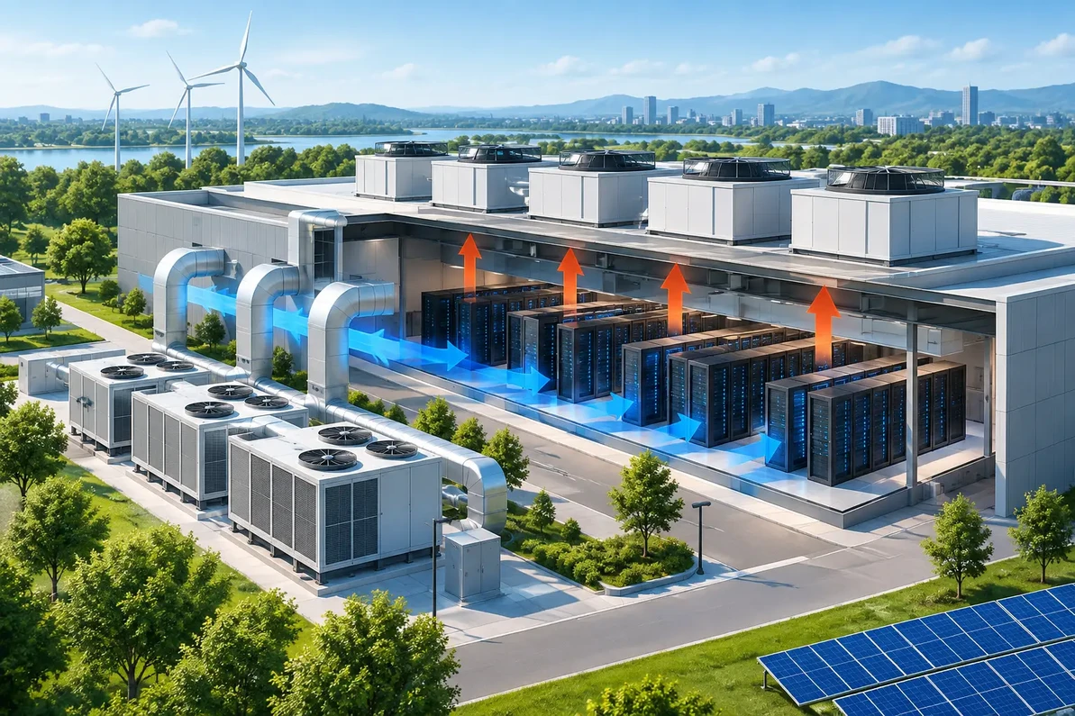 AI Mega Factories Use Edmonds ecoPOWER Hybrid Ventilation