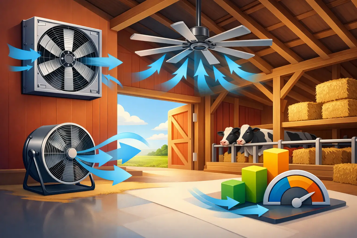 Barn Fan Sizing Chart for Proper Airflow