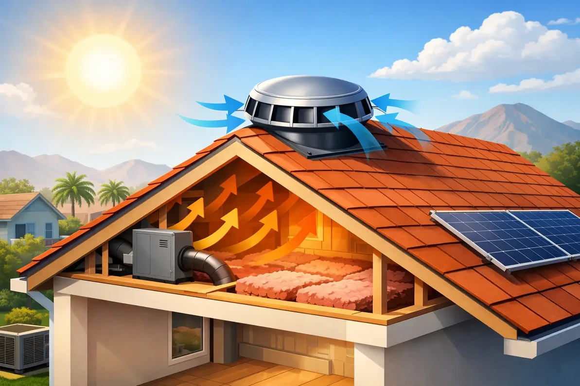 Best Attic Fan for Hot Climate Homes