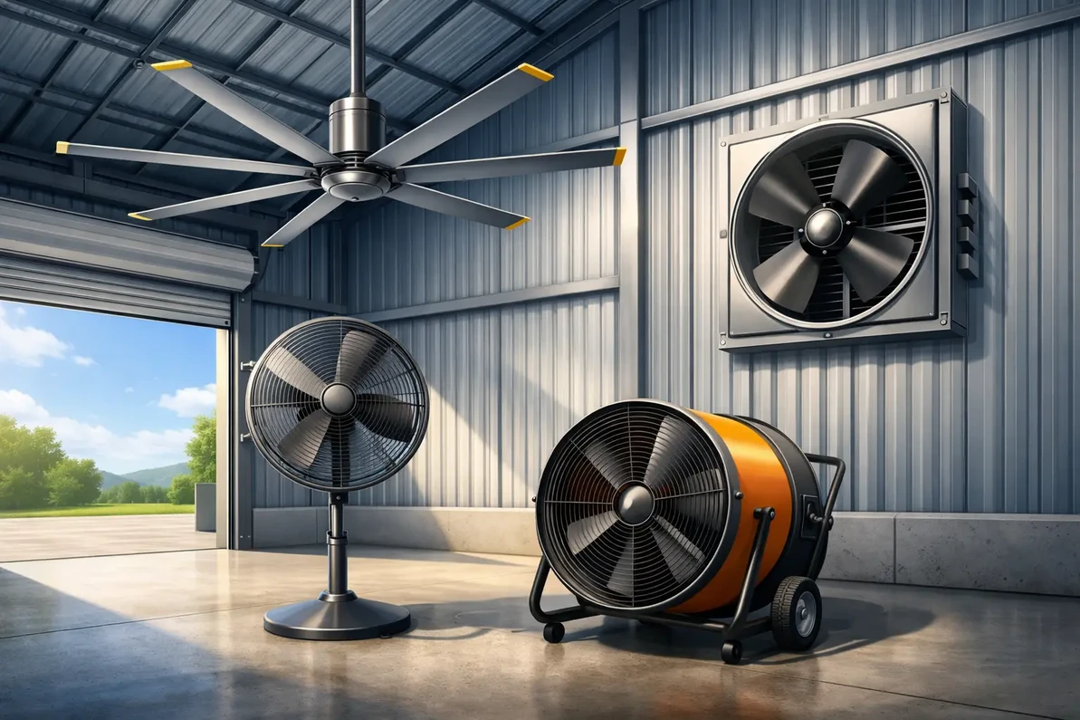 Best Fans for Metal Buildings That Actually Work