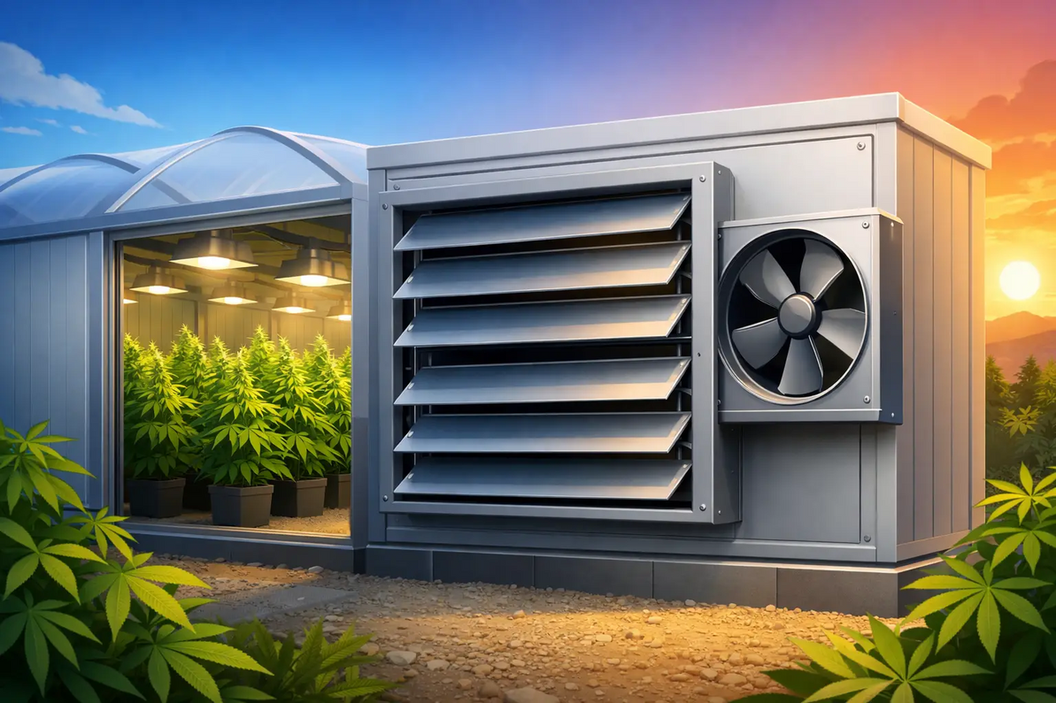 Cannabis Light Deprivation Intake Shutters
