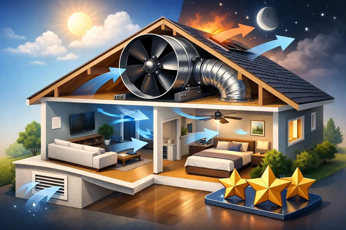 Centric Air Highest Rated Whole House Fan Review