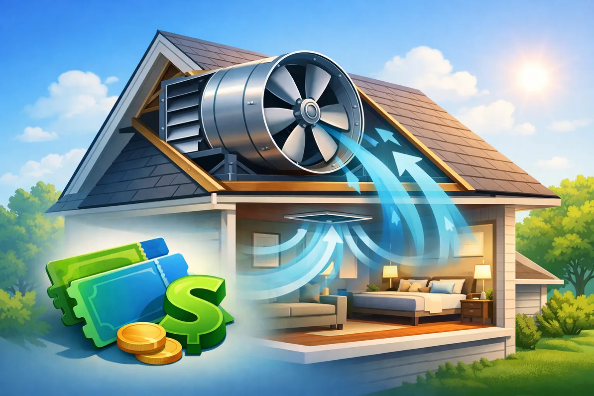 Centric Air Whole House Fans $50 Discount Coupon & Live Support