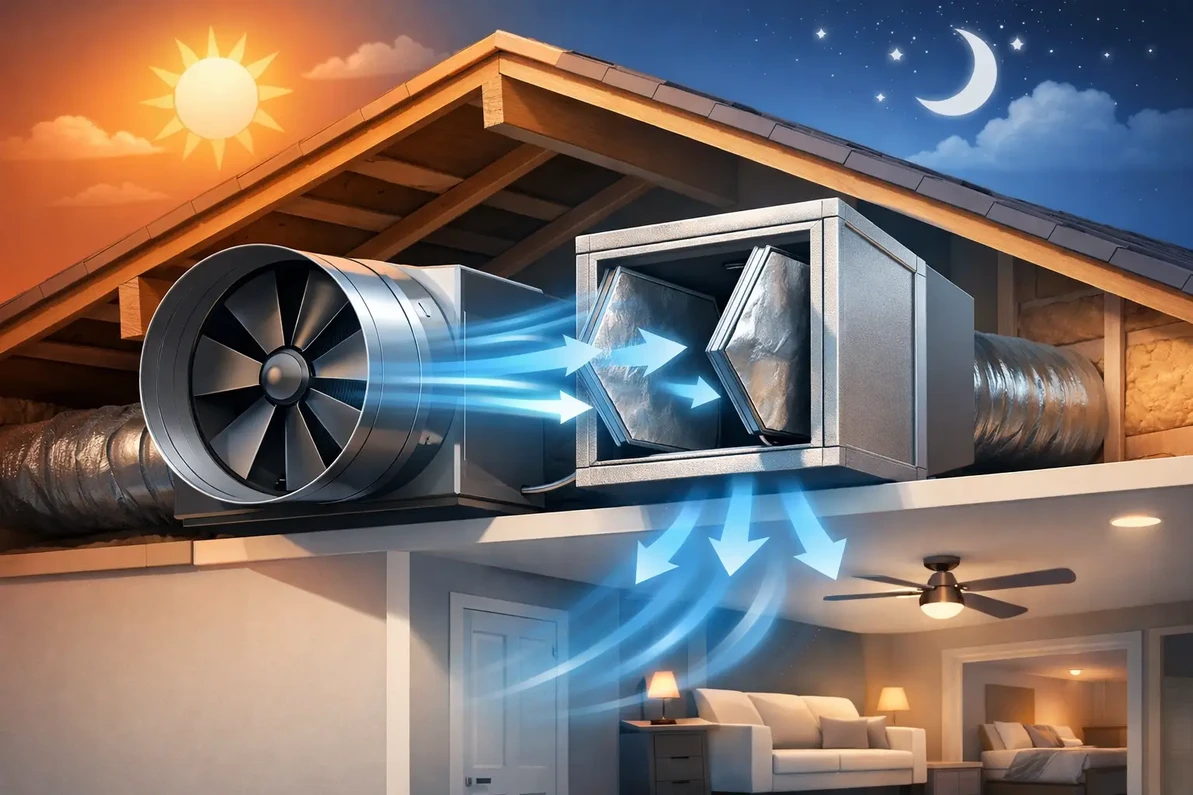 Centric Air Whole House Fans R50 Power Damper