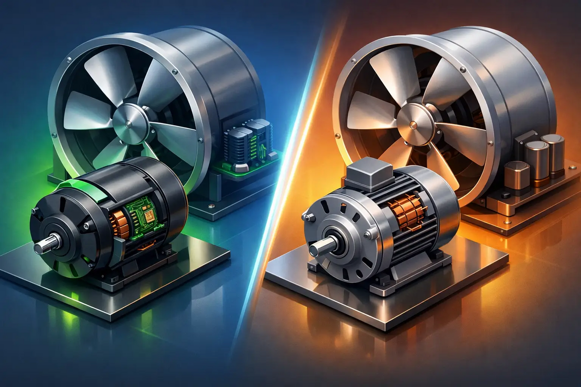 EC Motor Versus AC Motor for Ventilation Fans