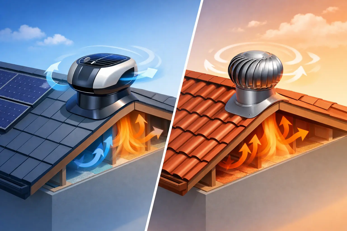 Edmonds Hybrid ecoPOWER vs Traditional Roof Ventilation